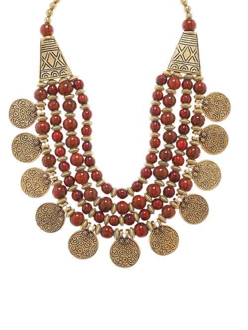 women ethnic daily wear designer necklace - 16053531 - Standard Image - 0