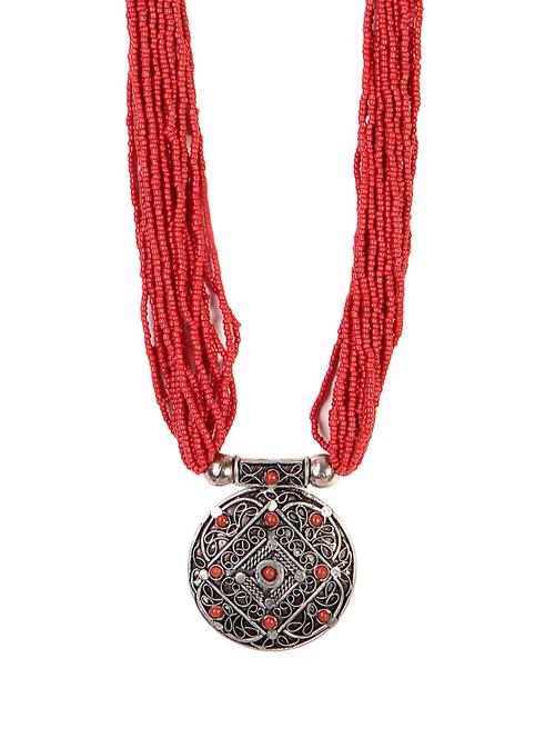 women ethnic daily wear designer beaded necklace - 16053566 - Standard Image - 0