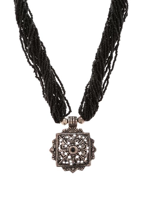 women ethnic daily wear designer beaded necklace - 16053569 - Standard Image - 0