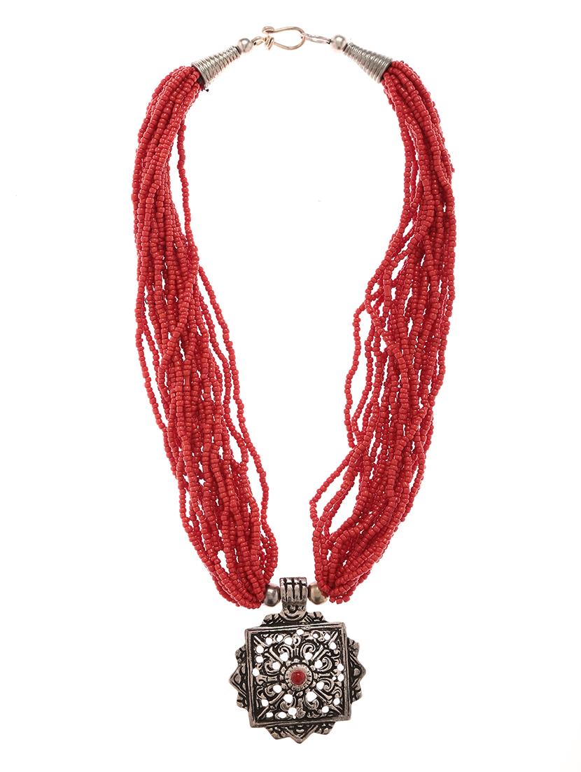 women ethnic daily wear designer beaded necklace - 16053571 - Standard Image - 2