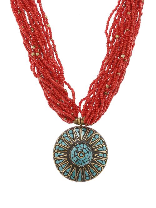  women ethnic daily wear designer beaded necklace - 16053572 -  Standard Image - 0