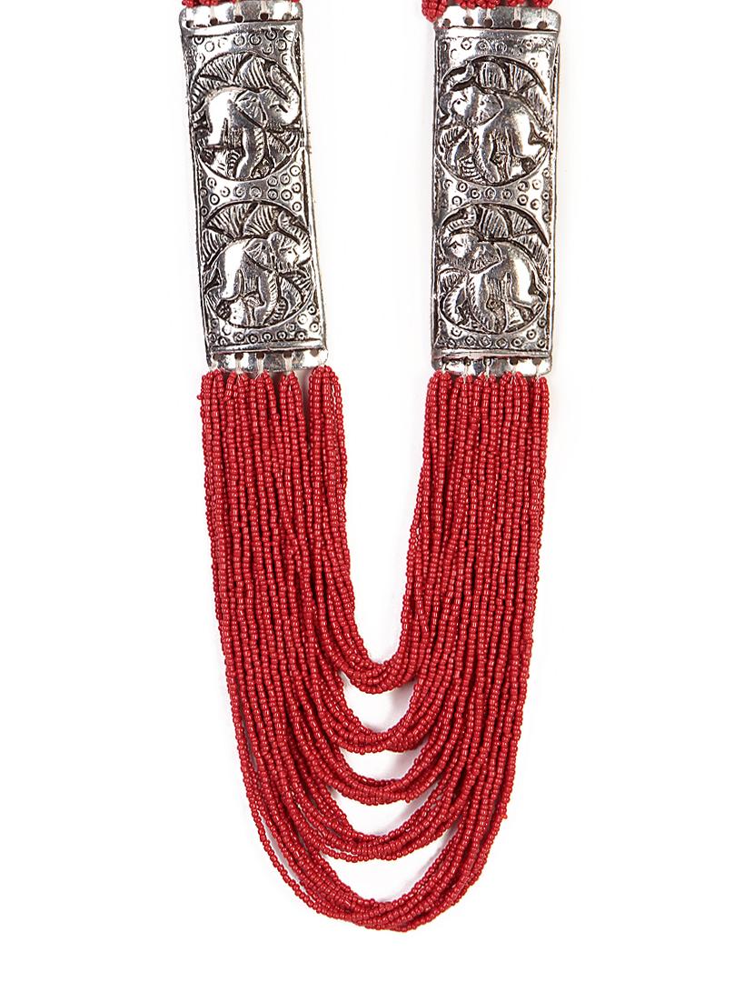  women ethnic daily wear designer beaded necklace - 16053576 -  Zoom Image - 0