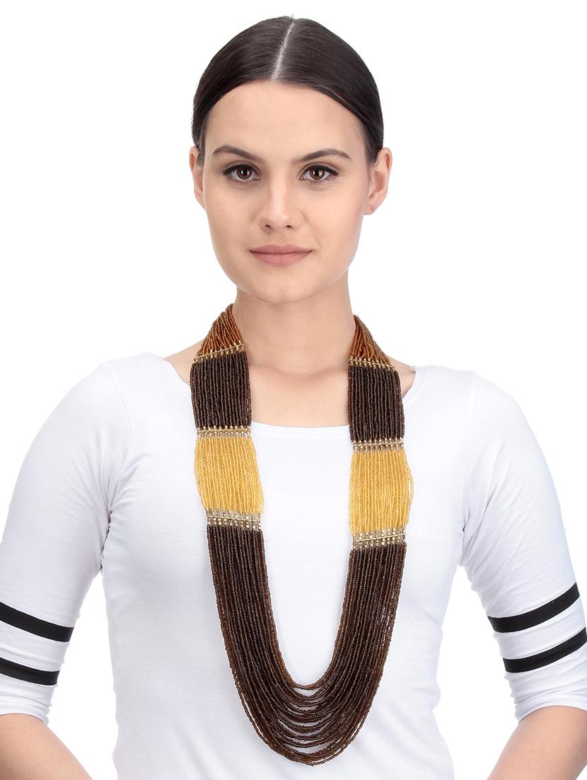 women ethnic daily wear designer beaded necklace - 16053581 - Standard Image - 2