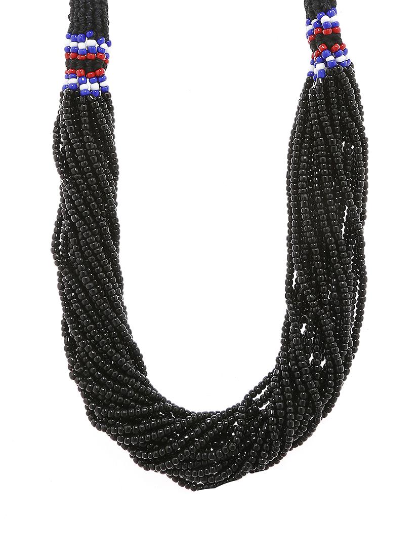  women ethnic daily wear designer beaded necklace - 16053590 -  Zoom Image - 0