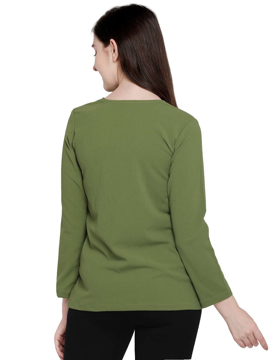 women's asymmetric round neck top - 16056642 -  Standard Image - 2