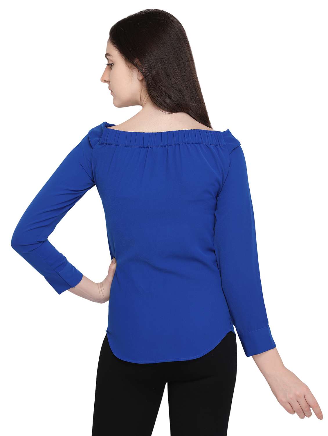 women's layered boat neck top - 16056644 -  Standard Image - 2