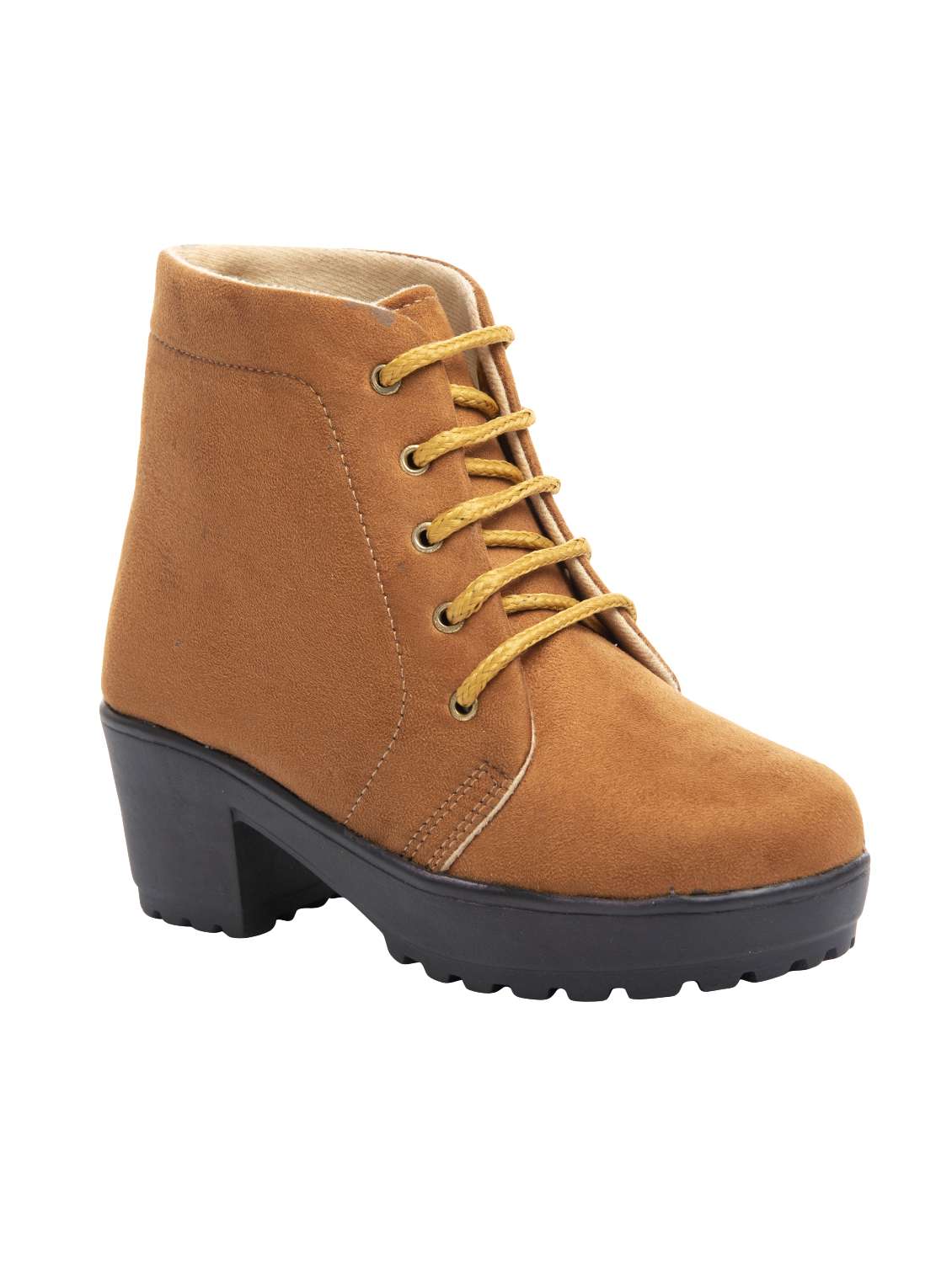 brown ankle lace up  boots