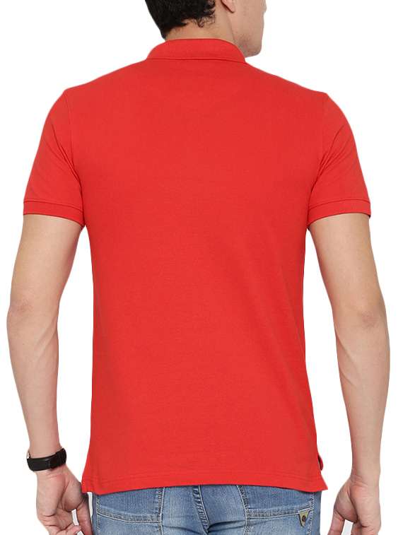 red solid polo tshirt - 16059405 -  Standard Image - 2