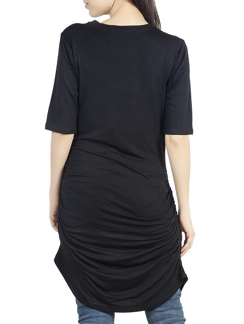 ruched seam graphic print tunic - 16059670 - Standard Image - 2