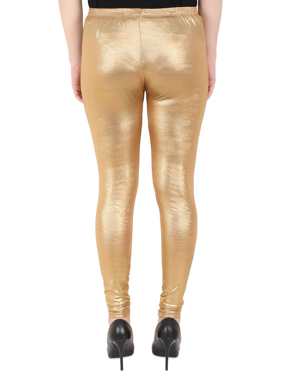 gold cotton leggings - 16072496 - Standard Image - 2
