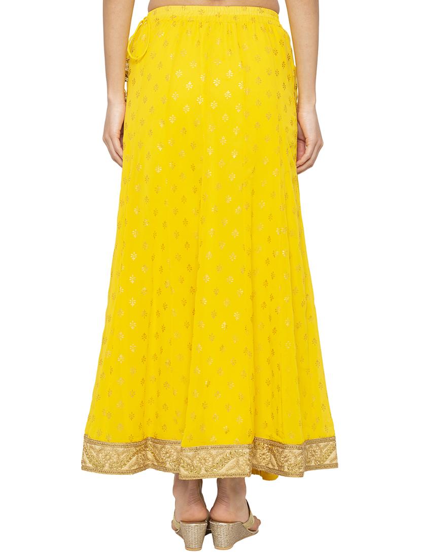 embroidered flared skirt - 16077864 - Standard Image - 2