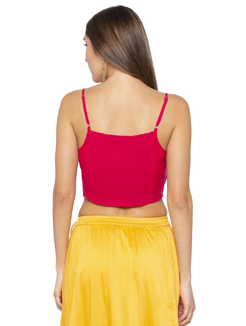 embroidered sleeveless blouse - 16077964 - Standard Image - 2