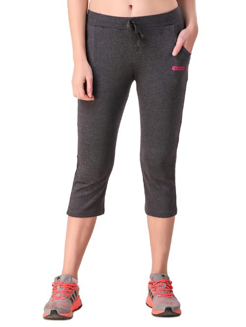 drawstring waist sports capri - 16078684 - Standard Image - 0