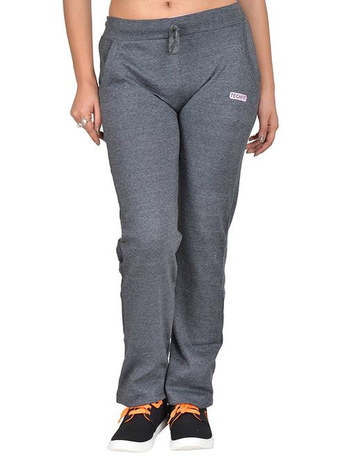 mid rise solid track pant - 16078701 - Standard Image - 0