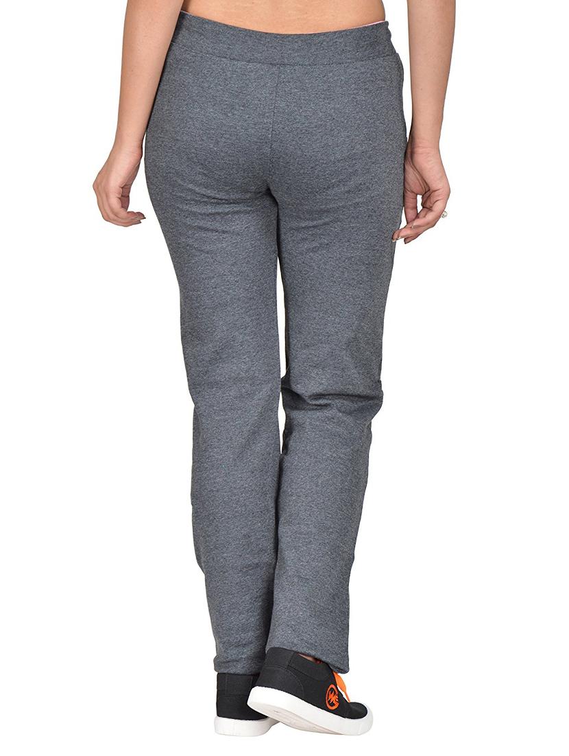 mid rise solid track pant - 16078701 - Standard Image - 2