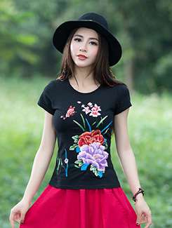 graphic print short sleeved tee