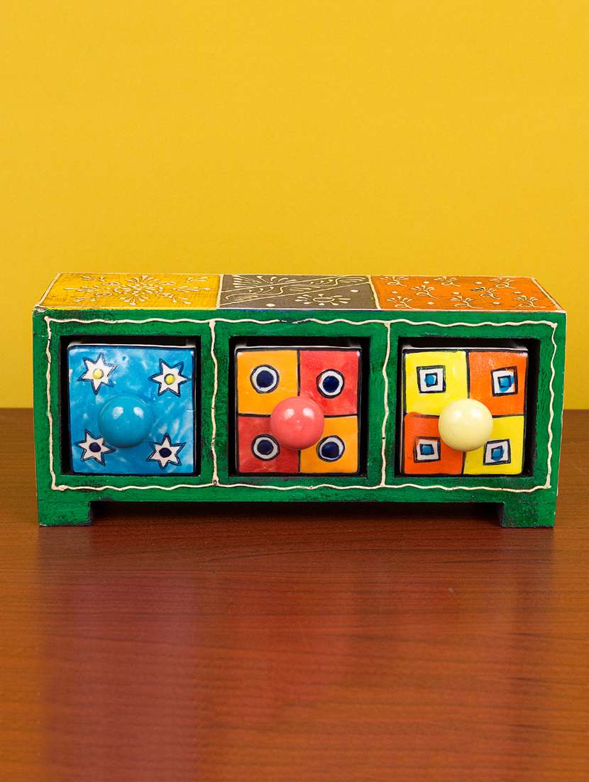 multicolored drawers