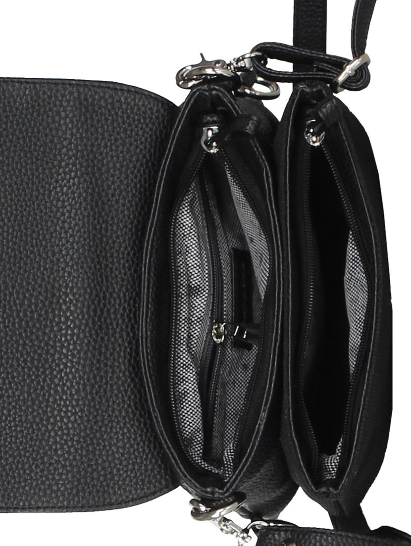 black leatherette (pu) fashion backpack - 16087435 - Standard Image - 2