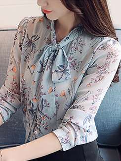 tie knot floral top