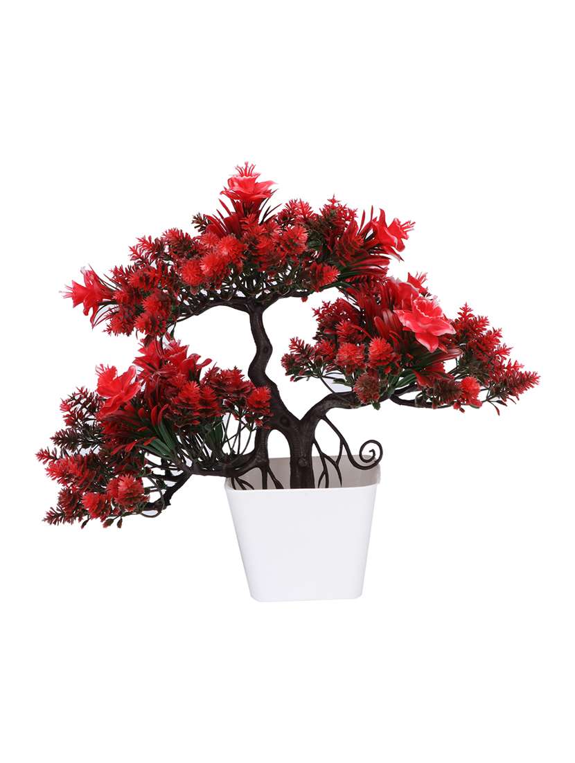 sehaz artworks banyan red wild plant artificial bonsai