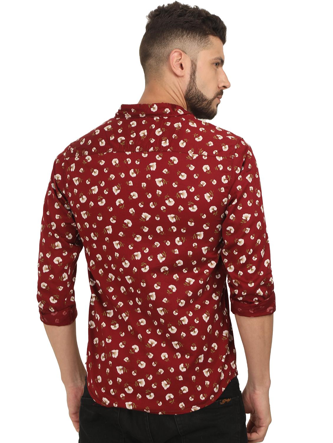 red floral printed casual shirt - 16094343 - Standard Image - 2