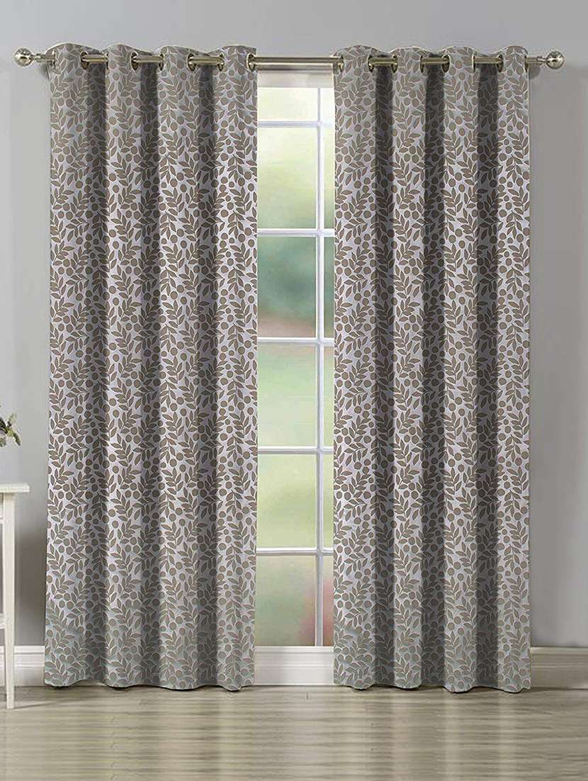 jacquard polyester window curtain, 7ft