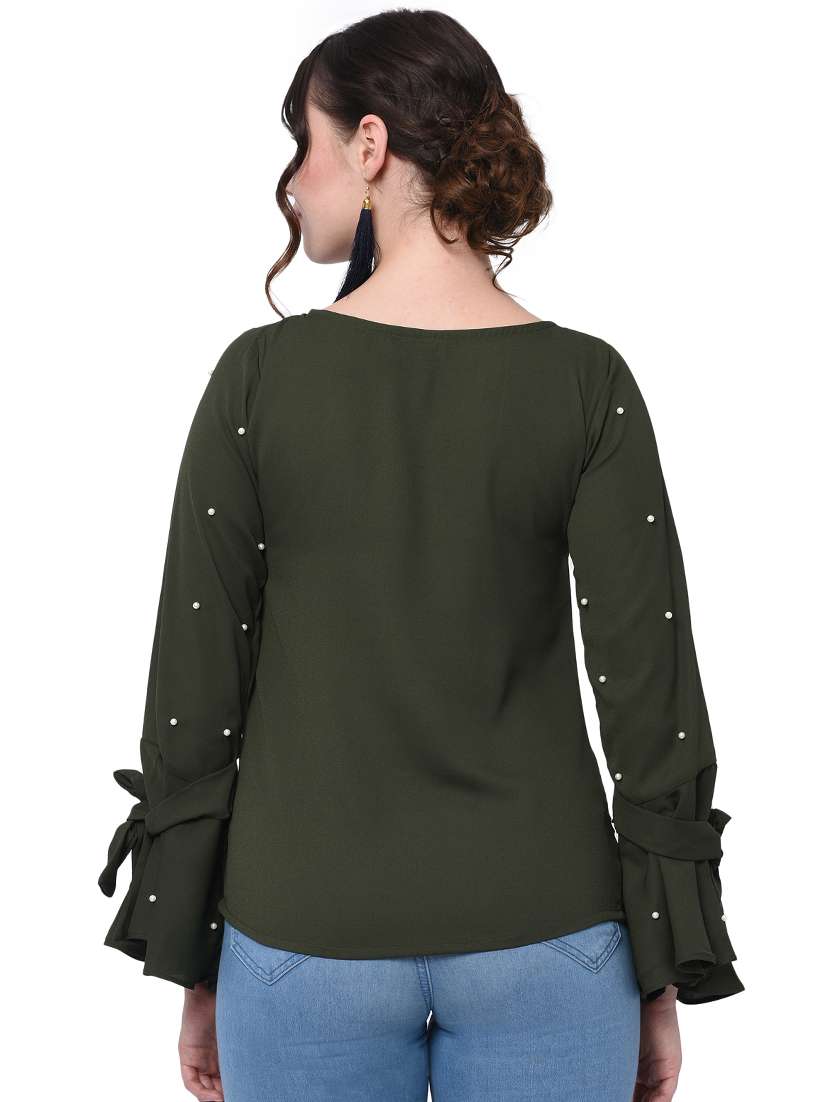 women's straight boat neck top - 16095891 -  Standard Image - 2