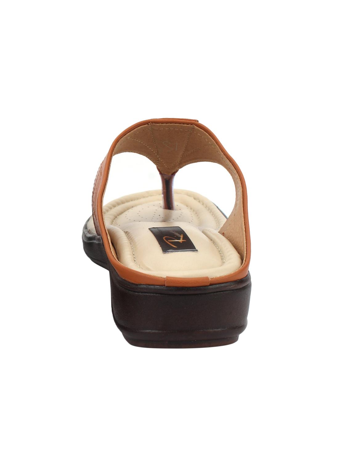 tan leatherette slip on sandals - 16095995 - Standard Image - 2