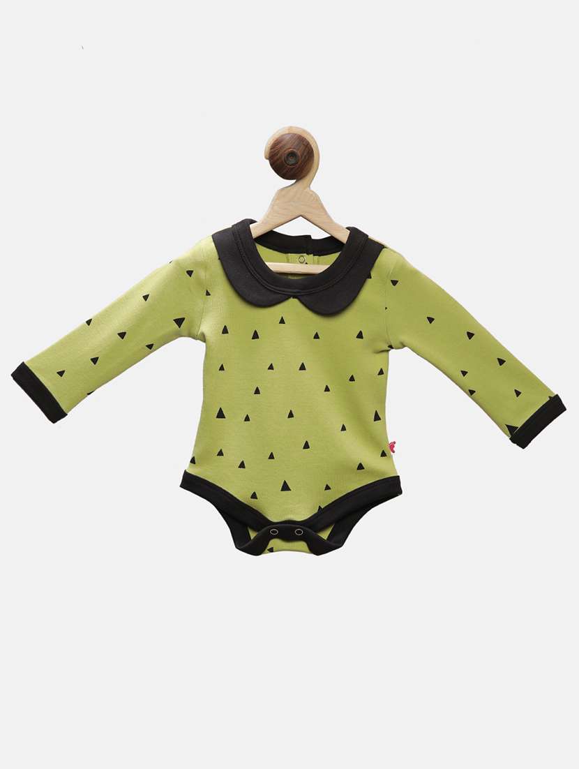 green cotton onesies 