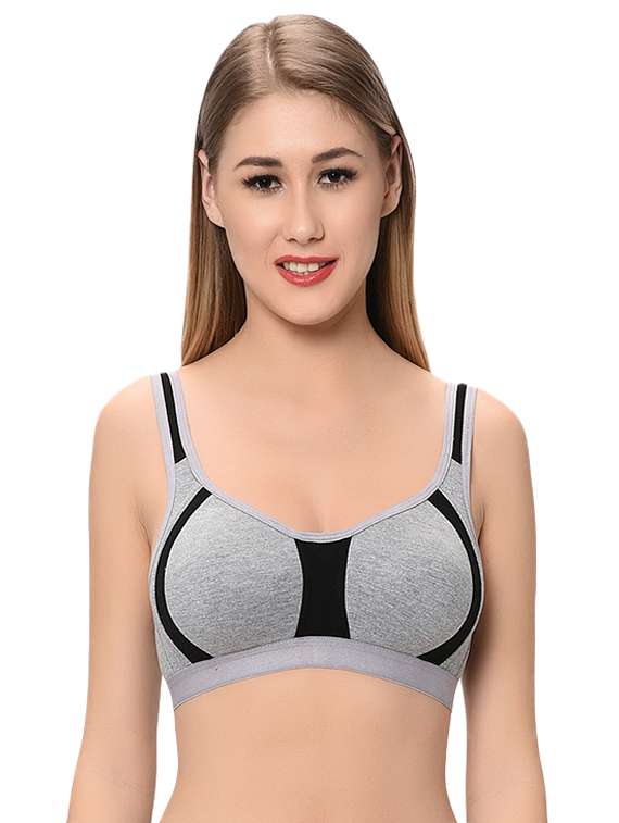 color block full coverage bra