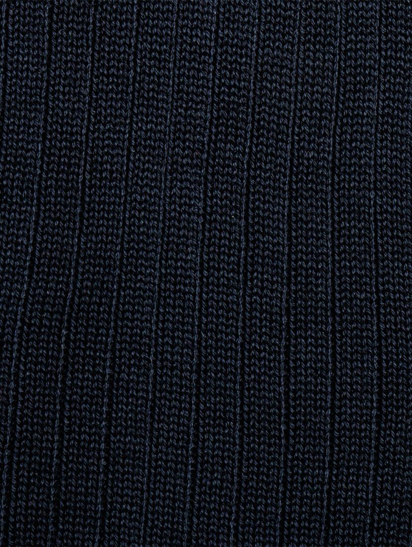 navy blue cotton above ankle length sock - 16105661 - Standard Image - 2