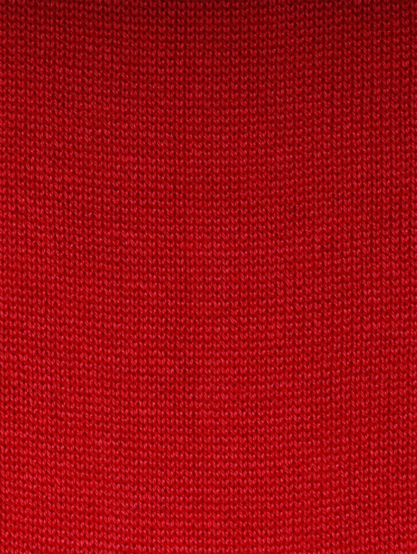 red cotton above ankle length sock - 16105669 - Standard Image - 2