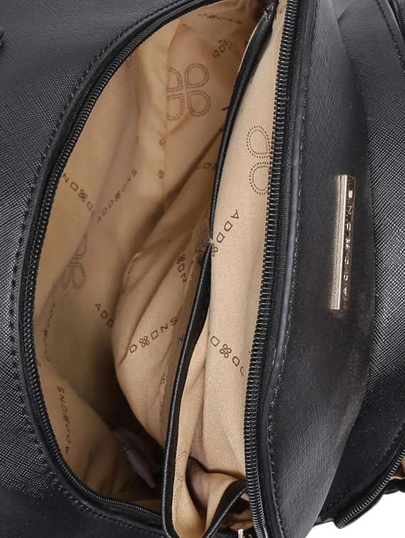 black leatherette (pu) fashion backpack - 16105976 -  Standard Image - 2