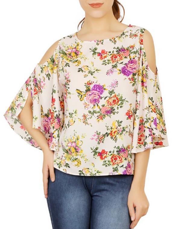 women's straight round neck top - 16106115 -  Zoom Image - 0