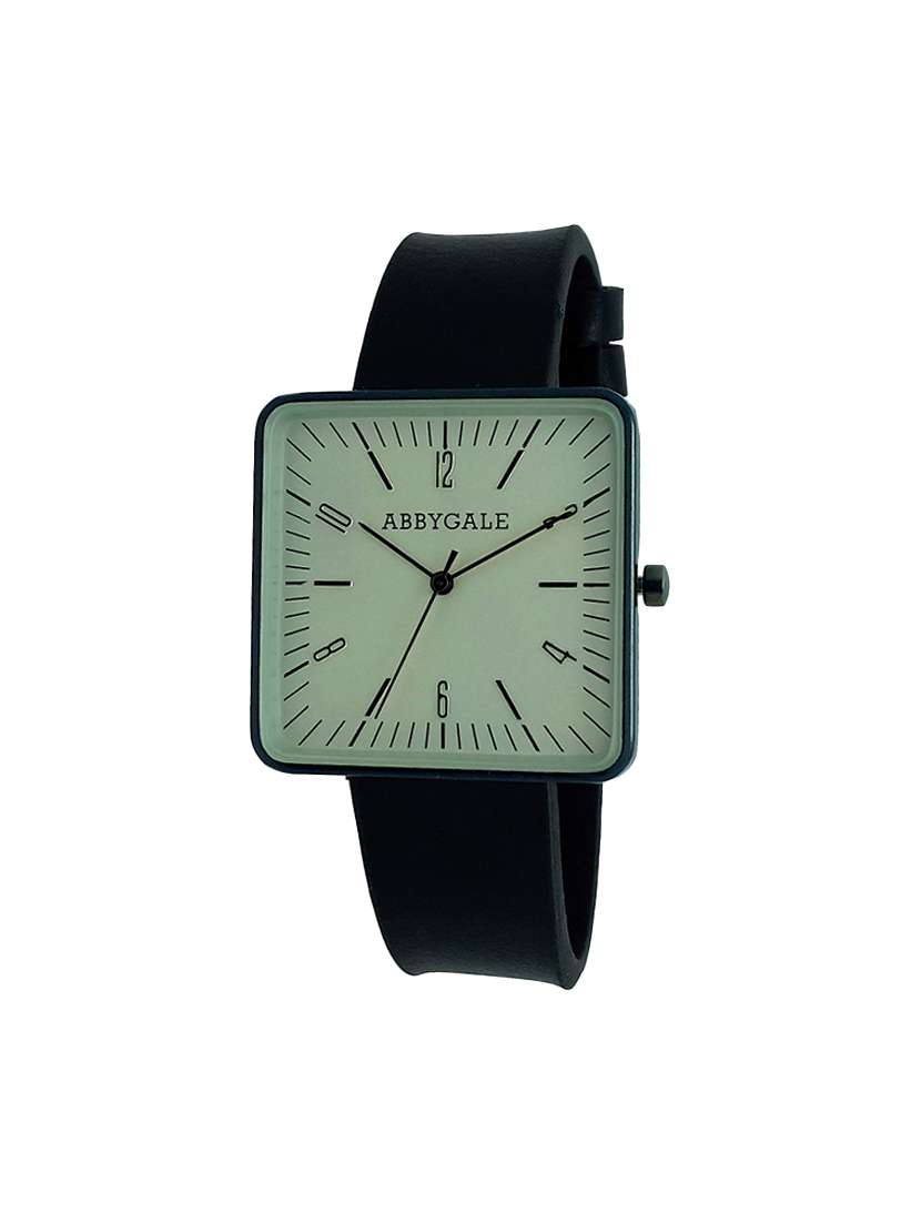 leather strap analog watch (jm722)