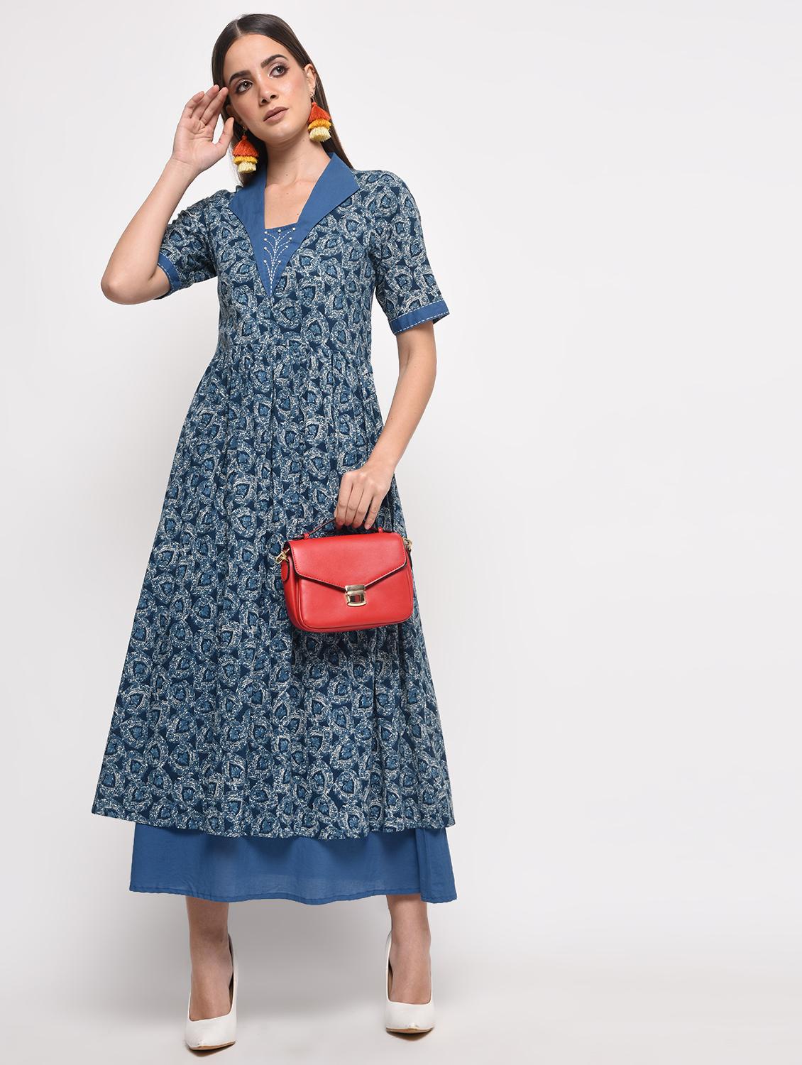 women's layered kurta