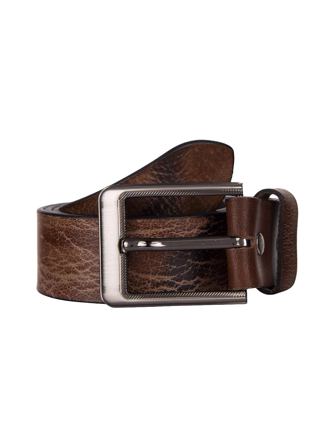 brown leather belt