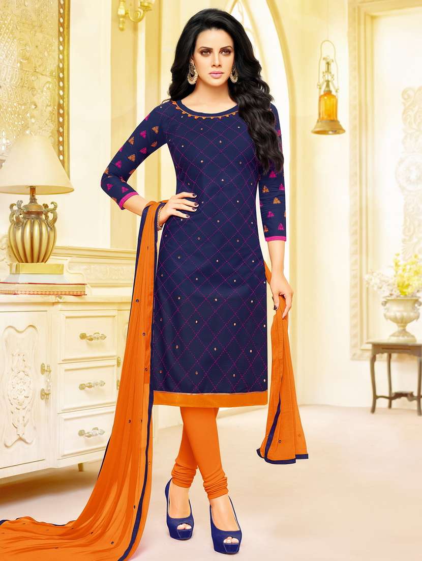 embroidered unstitched suit set