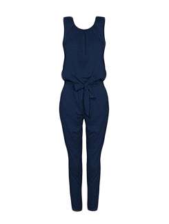 tie knot full leg jumpsuit