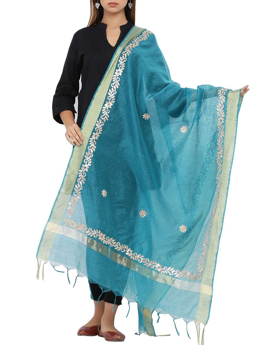 gotta work chanderi dupatta