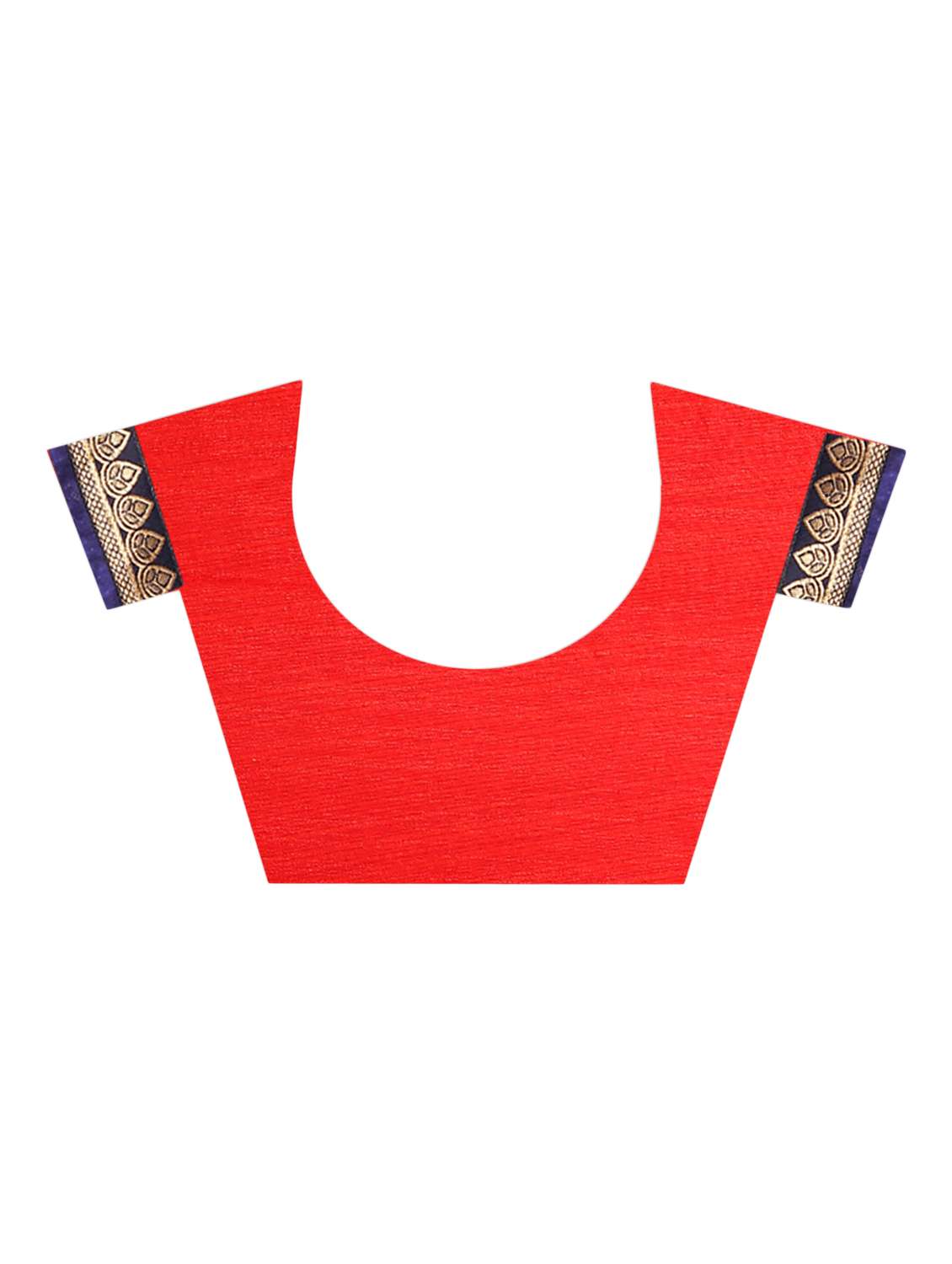 women's stripes navy blue colored saree with blouse - 16112699 -  Standard Image - 2