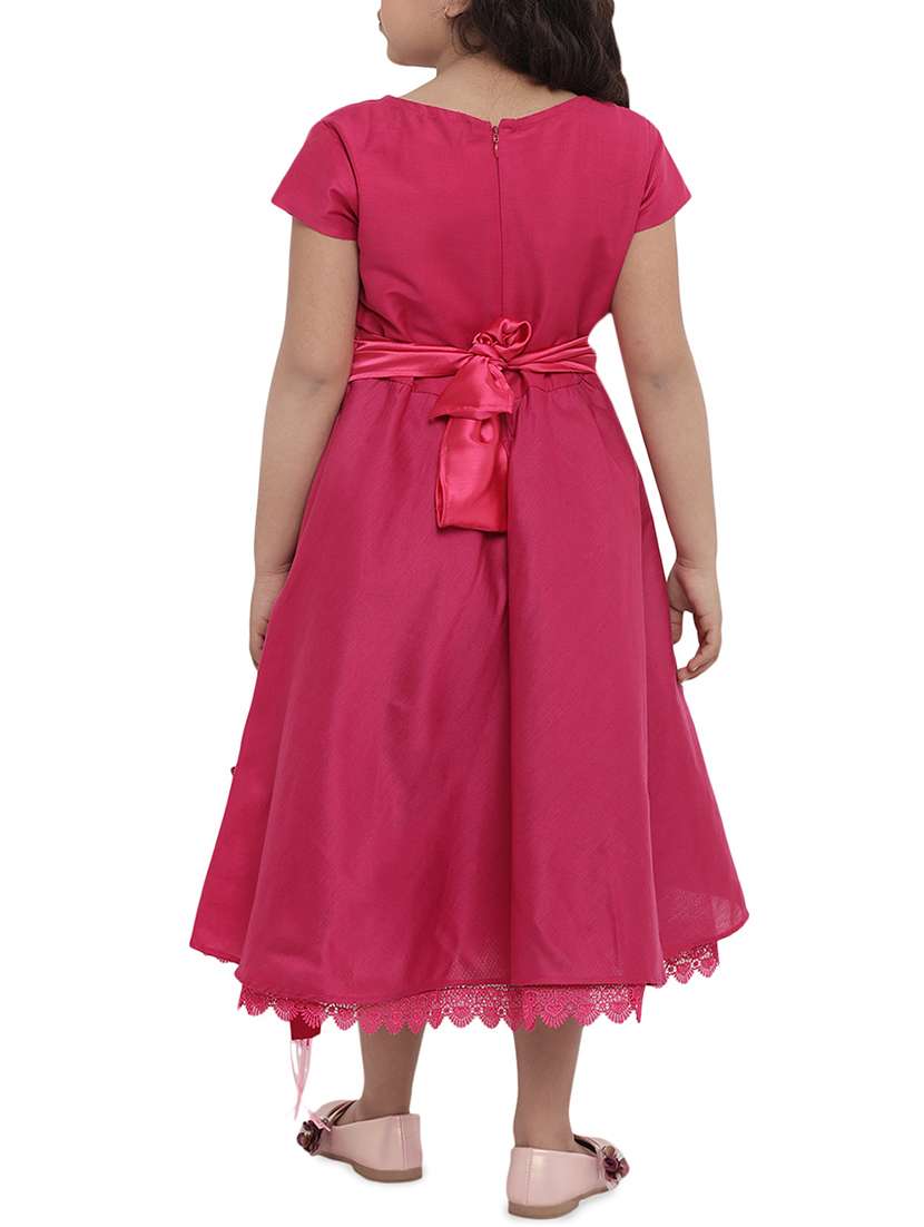 pink cotton frock - 16120588 -  Standard Image - 2
