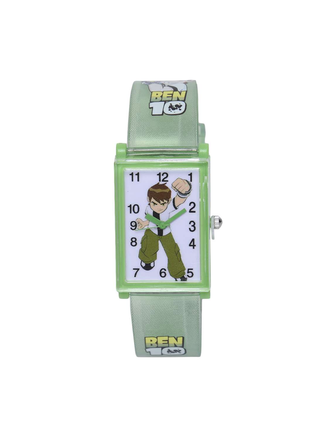 silicone strap analog watch
