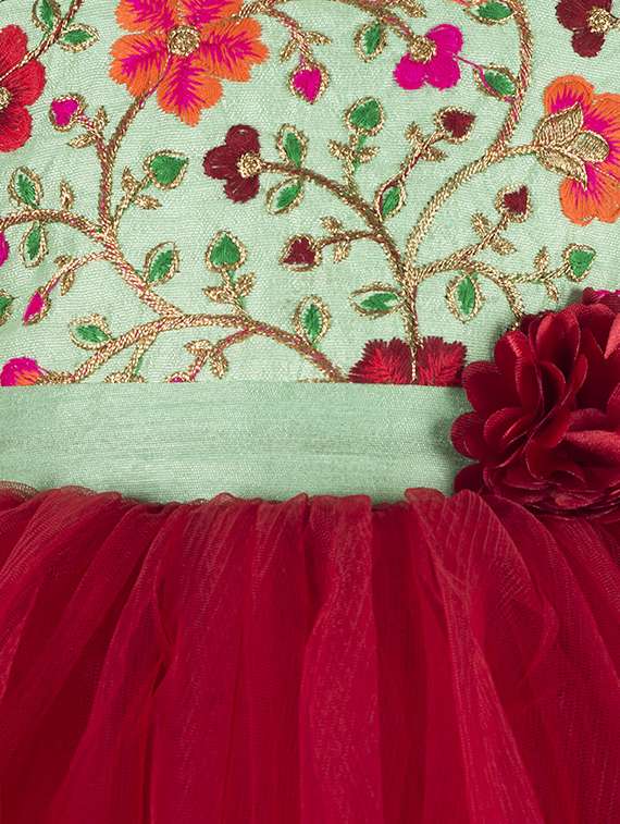 red net frock - 16130801 - Standard Image - 2