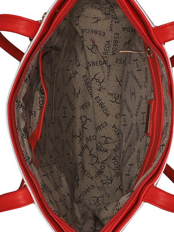 red leatherette (pu) regular handbag and sling bag combo - 16131463 - Standard Image - 2