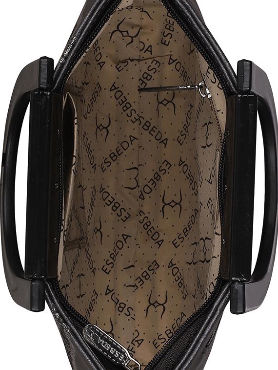 grey leatherette (pu) handbag - 16131472 - Standard Image - 2