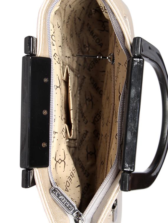 silver leatherette (pu) handbag - 16131518 - Standard Image - 2