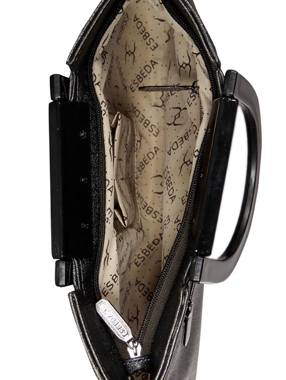 grey leatherette (pu) handbag - 16131538 - Standard Image - 2
