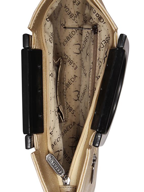 brown leatherette (pu) regular handbag - 16131540 - Standard Image - 2