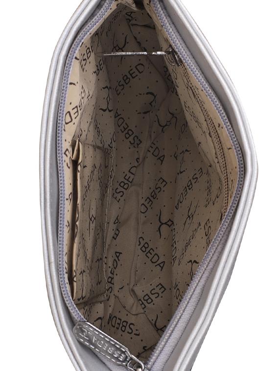 silver leatherette (pu) sling bag - 16131561 - Standard Image - 2